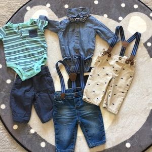 Baby boy 0-3 month dressy bundle